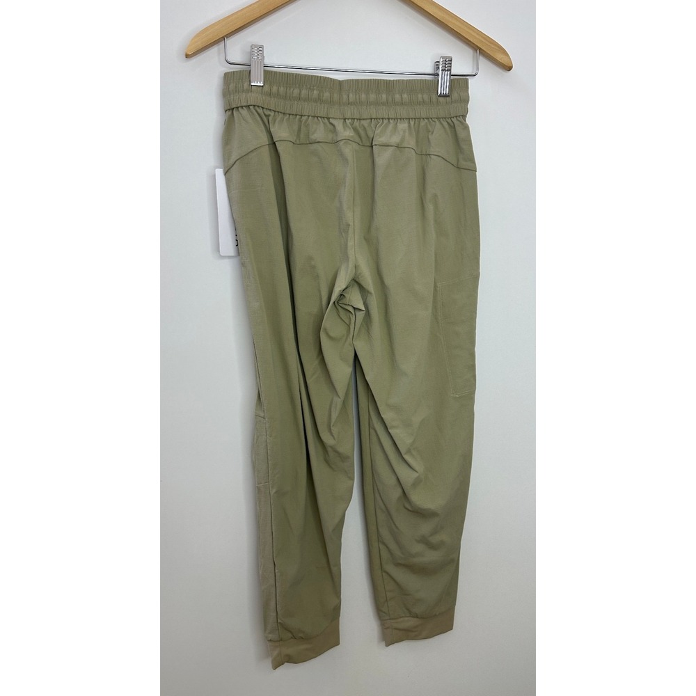 NWT Athleta Trekkie Relaxed Mid Rise Jogger Pants Flax Tan XS Ripstop Stretch - Picture 9 of 15